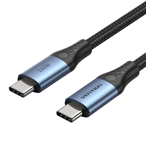 Vention 1.5M Usb 2.0 C Male to C Male 240W Aluminium Alloy Type (Black)