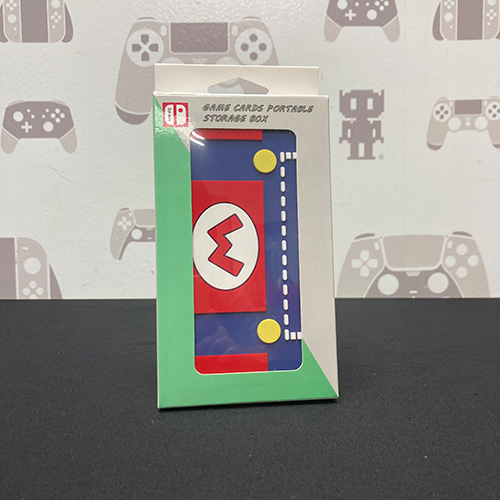 Nintendo Switch 3D Games Theme 24 in 1 Storage Case - Mario Blue