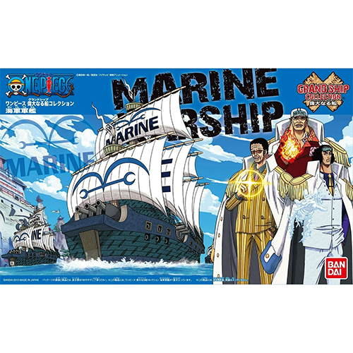 Bandai - 1700 (0028) One Piece Grand Ship Collection Marine Ship (Model kit)
