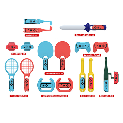 Dobe Nintendo Switch Sports 18 in 1 Game Accessories Pack - (TNS-2125)